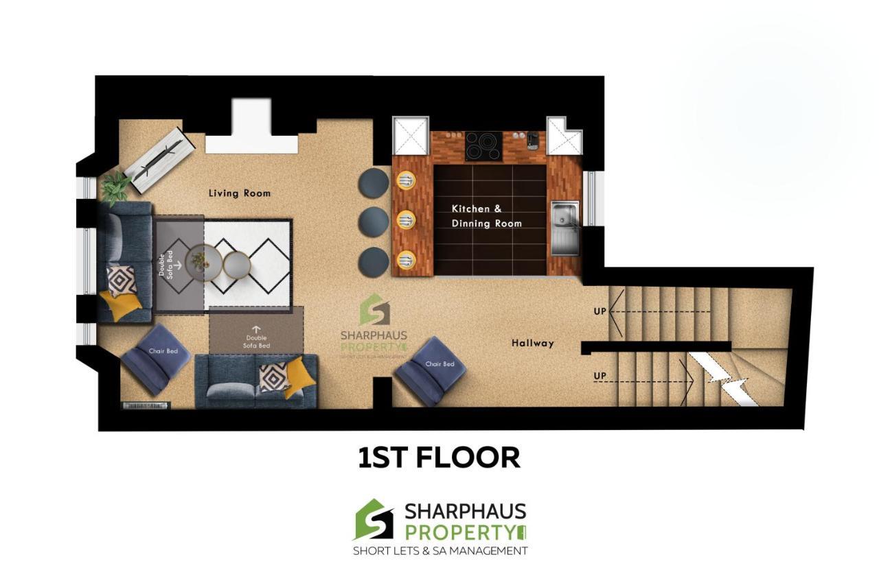 برايتون Charming Luxury 3Bed Apartment In A Prime Location By Sharphaus Short Lets & Serviced Accommodation Management المظهر الخارجي الصورة